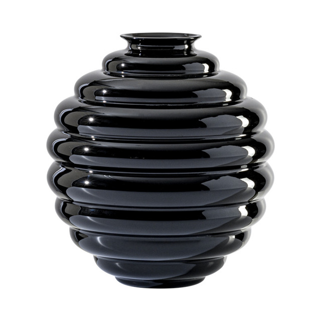 Venini Deco Vase Nero 24,5 Cm 707.07 Retailer