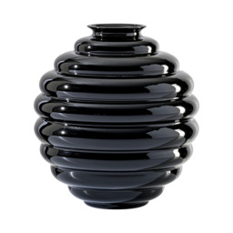 Venini Deco Vase Nero 24,5 Cm 707.07 Retailer