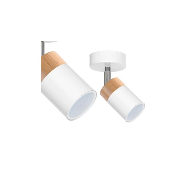 Joker White/wood Wall Light 1xgu10 Mlp6299