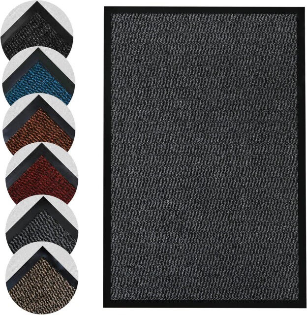 Door Mats Indoor & Outdoor Heavy Duty Floor Mat Non Slip Rubber Back