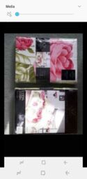 Sienna Band Duvet Set Double 198 X 198cm - Crushed Velvet/silver Grey
