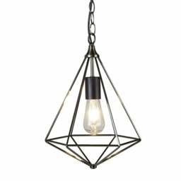 Searchlight 1441si Diamond Pendant Ceiling Light Antique Silver Finish