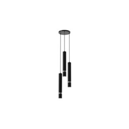 Joker Black/chrome Pendant Light 3xgu10 Mlp8916