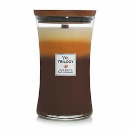 Woodwick Large Hourglass Trilogy Scented Candle - Café Sweets - With