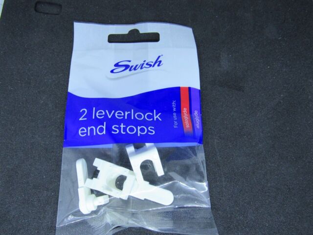 Swish Leverlock End Stops For Sologlyde & Aluglyde , Pack 2 ( D )