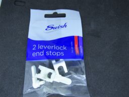Swish Leverlock End Stops For Sologlyde & Aluglyde , Pack 2 ( D )