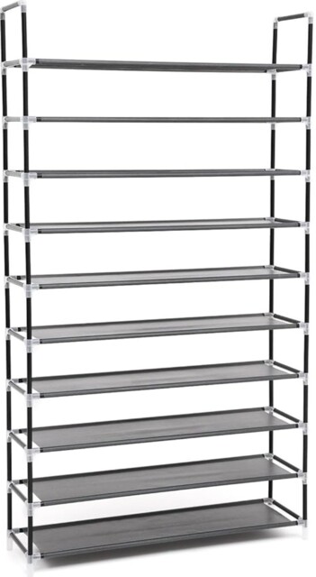 Songmics 10-tier Shoes Rack 50 Pair Storage Tall Free-standing
