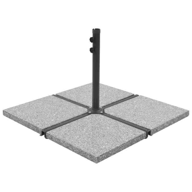 Umbrella Weight Plate Granite 25 Kg Square Grey Vidaxl