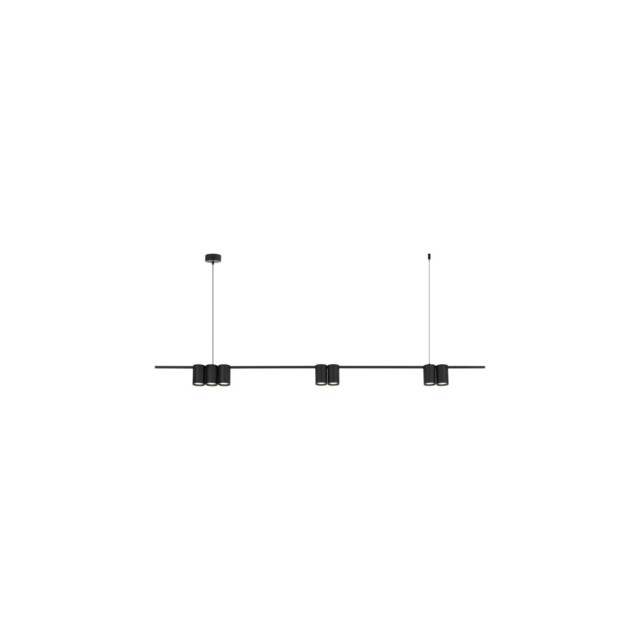 Pendant Light (bar) Genesis Black 7xgu10 Ml0370