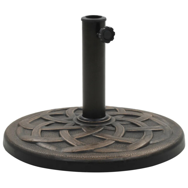 Parasol Base Round Polyresin 11 Kg Bronze Vidaxl