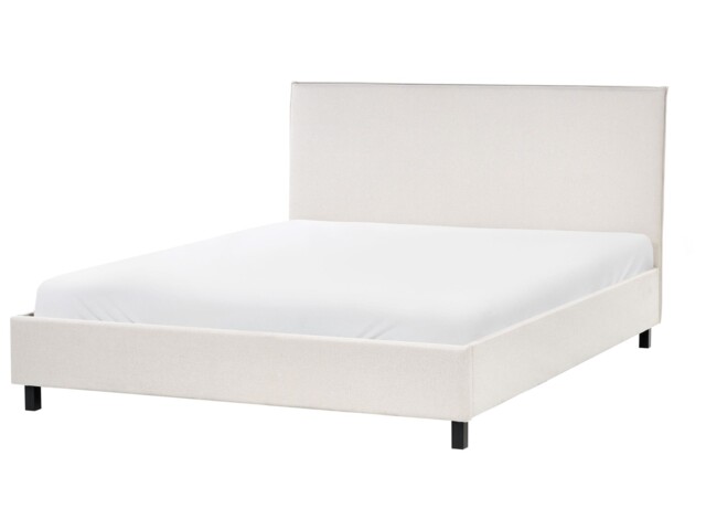 Fabric Eu King Size Bed Beige Sennez