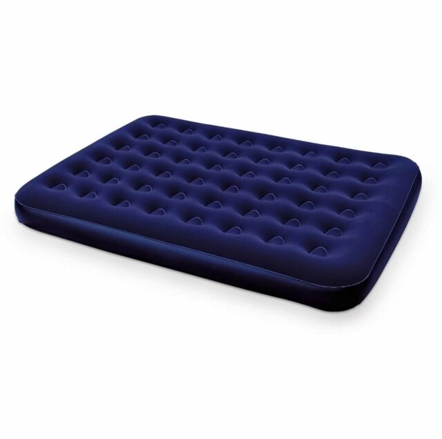 Bestway Queen Flocked Blow Upinflatable Airbed Camping Mattress Double