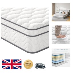 Comfort & Support: 10.3 Inch Orthopaedic Hybrid Mattress 3ft With