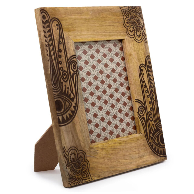 Large Mango Wood Picture Frame (for 13x18cm) 28x23x2cm - Hansa - Black