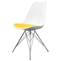 Plastic Dining Chair With Chrome Legs - Brights - Soho - Various