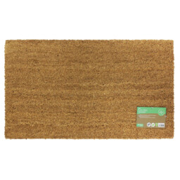 Jvl Plain Coir Latex Backed Entrance Door Mat Indoor / Outdoor 40 X