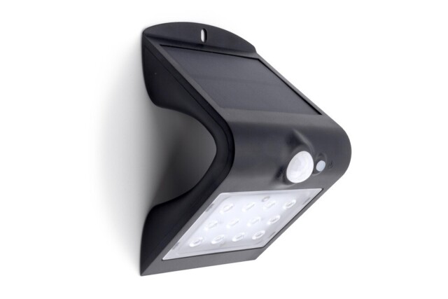 Integral Led True Solar Outdoor Wall Light Pir Ip65 220lm 1.5w 4000k