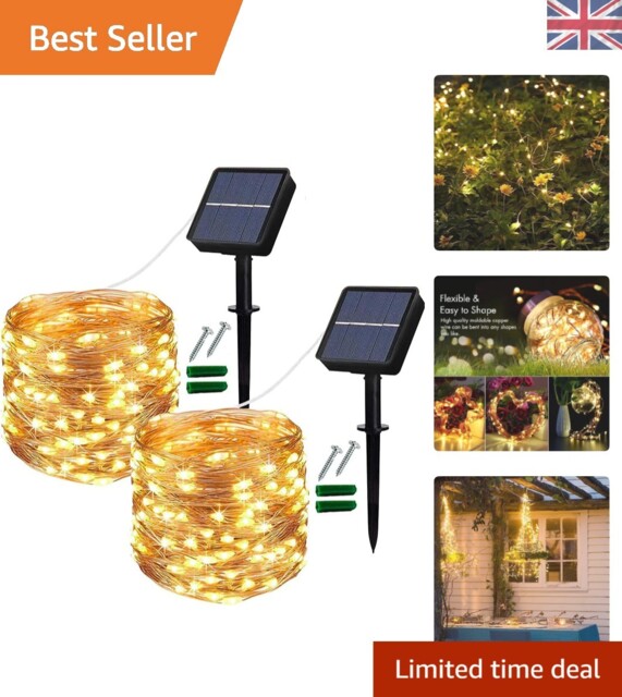 Automatic On/off Solar Fairy Lights - 120 Led Copper Wire For