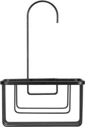 Croydex Black Hanging Shower Caddy Bathroom Storage Rack Shelf Rail