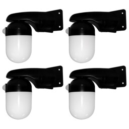 4 X Eterna Wellbkpir Led Corner Mounted 'wellglass' Light Fittings
