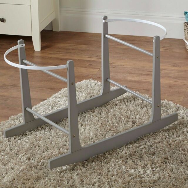Grey Rocking Moses Basket Stand