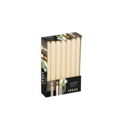 14 Tapered Dinner Candles 21/220 Mm, ± 8 Hours, Unscented, Ivory
