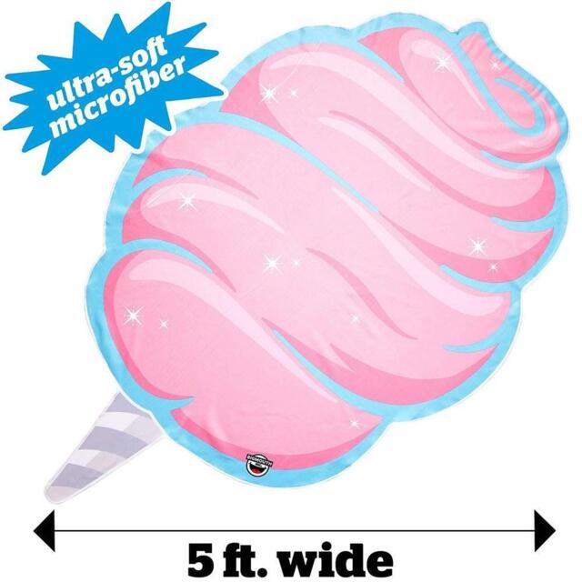 Beach Blanket Candy Floss Towel Microfibre Large Sun Lounger Novelty