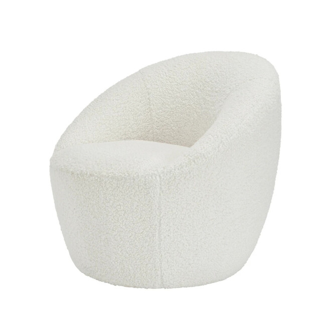 Cocoon Boucle Occasional Chair Cozy Elegance With Soft, Curved Design