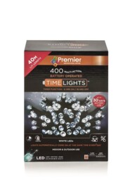 Premier Battery Operated Multi Action Fairy Lights - 400 Pack - White