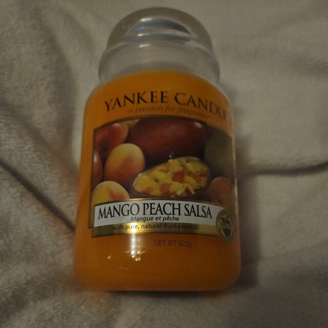 Yankee Candle Mango Peach Salsa Scented Large 623g Candle (rare,