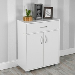 Small 2 Door 1 Drawer Hallway Living Room Sideboard Wooden Storage
