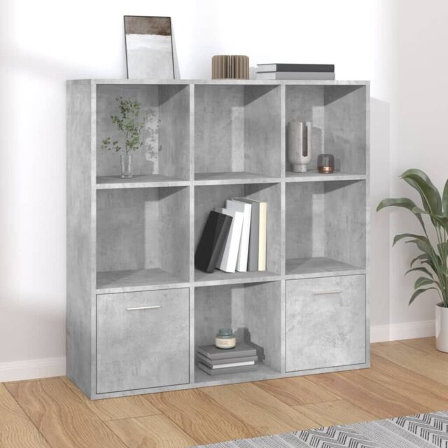 Book Cabinet Bookcase Shelving Display Unit With Doors Standing