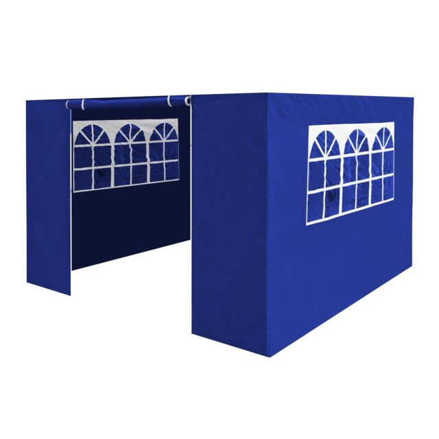 Dellonda Premium Gazebo Side Walls/doors/windows Fits 3x3m Models Blue