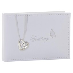 71140 Wedding Rings And Butterfly Photo Album Holds 24 6x4 Photos