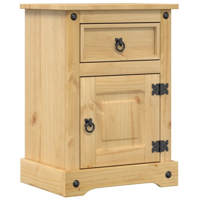 Bedside Cabinet Nightstand Bed Side Table Solid Wood Pine Vidaxl