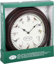 Fallen Fruits Fb416 Bird Song Clock, Brown