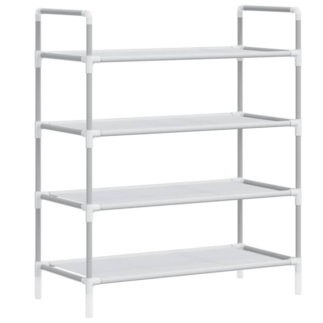 Shoe Rack With 4 Shelves Metal And Non-woven Fabric Shoe Storage Shelf
