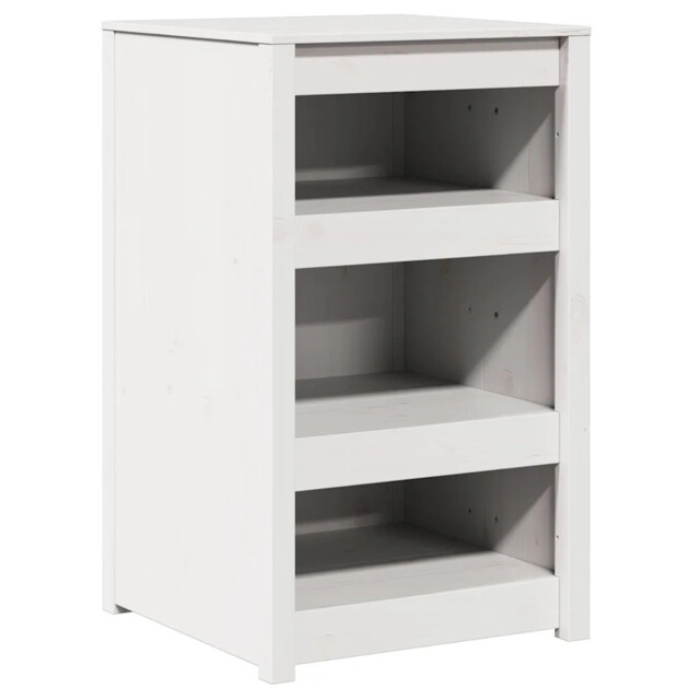 Kitchen Cabinet With Shelf With Storage Meppel Solid Pine Wood Modern