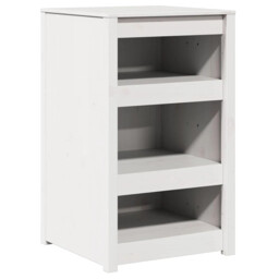 Kitchen Cabinet With Shelf With Storage Meppel Solid Pine Wood Modern