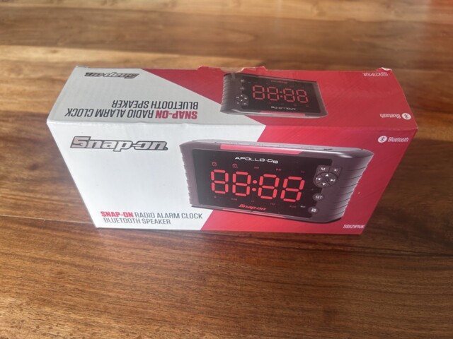 Snap On Tools Radio Alarm Clock Bluetooth Speaker Apollo D9 Diagnostic