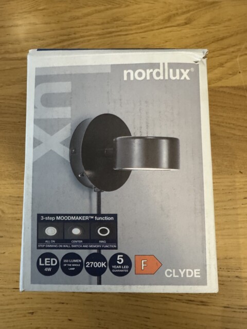 Wall Light Black Clyde Led Moodmaker Nordlux 2010821003
