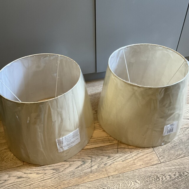 Modern Fabric Lamp Aspen Xl Tapered Shade 34cmx45cm High 34cm-new -