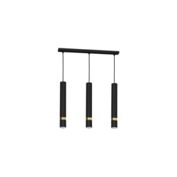 Joker Black/gold Pendant Light 3xgu10 Mlp6080