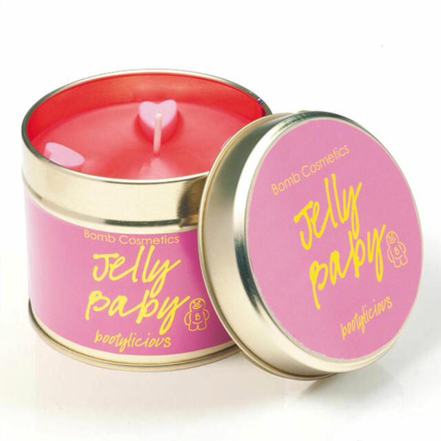 Bomb Cosmetics Scented Candle In Jar Jelly Baby, Jar Candle, Pink,