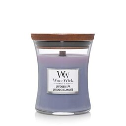 Medium Hourglass Scented Candle - Lavender Spa - With Crackling Wick -