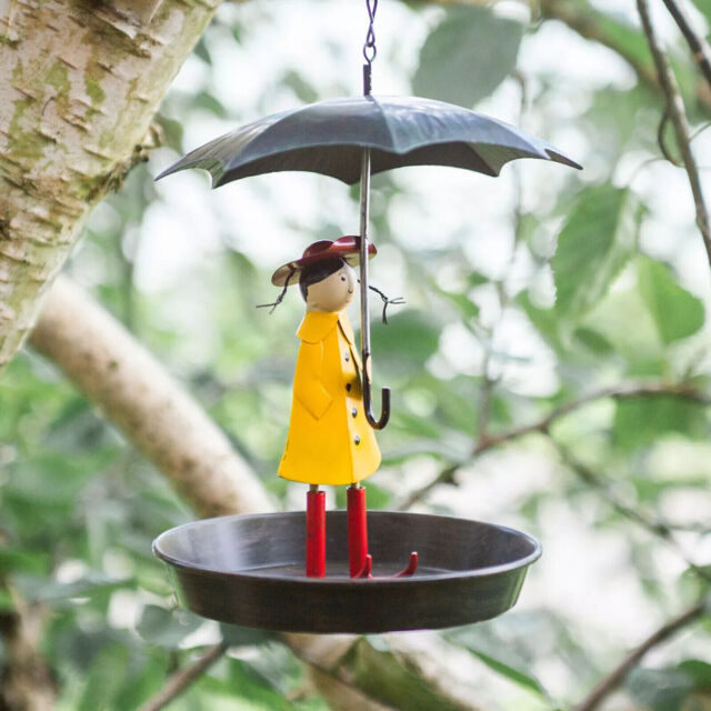 Hanging Garden Bird Feeder Feeding Station Novelty Large Wooden