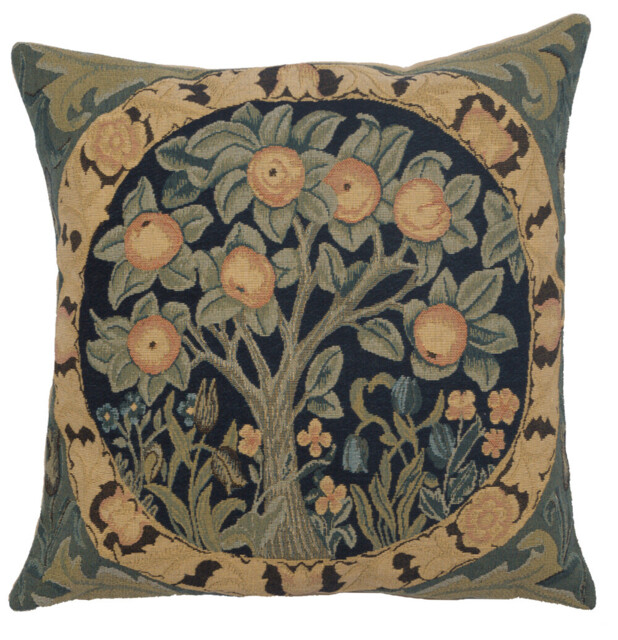 Orange Tree Belgian Tapestry Throw Pillow Cushion Cover Home Decor