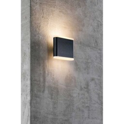 Nordlux Led Outdoor Light Wall Lamp Akron 11 Black Ip54 2 X 3w Warm