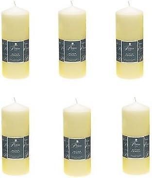 6 Price`s Altar Church Pillar Table Candles Long Burn Time 200mm X