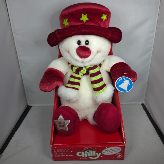 Bnib 2005 Tesco Chilly & Friends - Snowman - Animatronic/ Animated